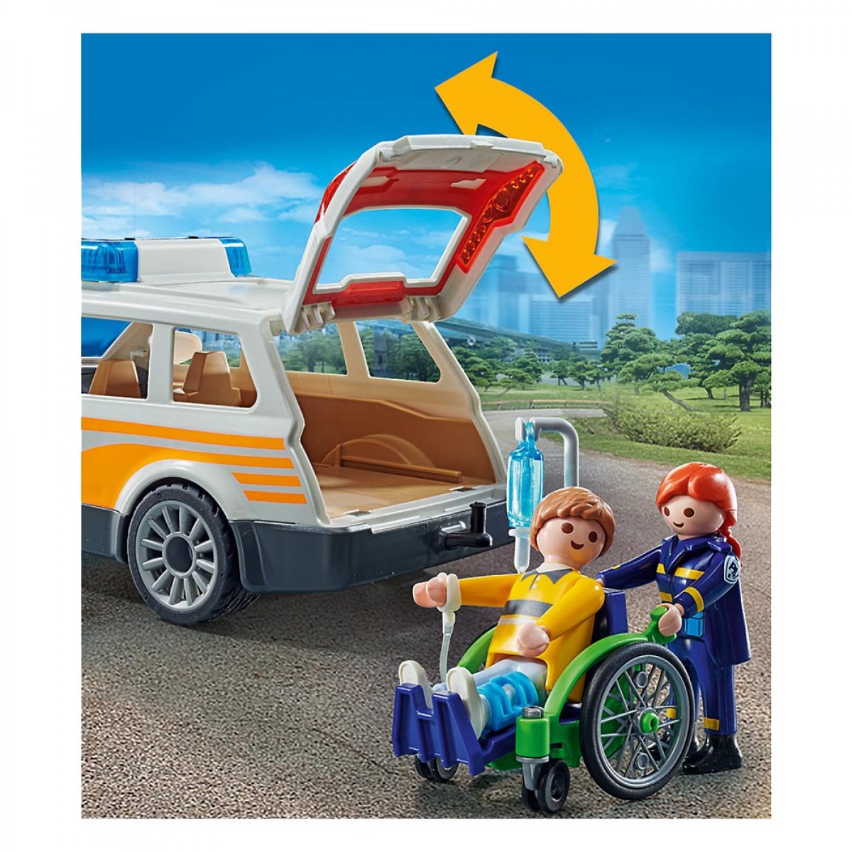 PLAYMOBIL ΟΧΗΜΑ ΠΡΩΤΩΝ ΒΟΗΘΕΙΩΝ ΜΕ ΔΙΑΣΩΣΤΕΣ 71037