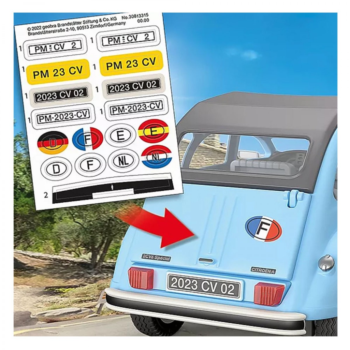 PLAYMOBIL CITROEN 2CV 70640 PLAYMOBIL CITROEN 2CV 70640