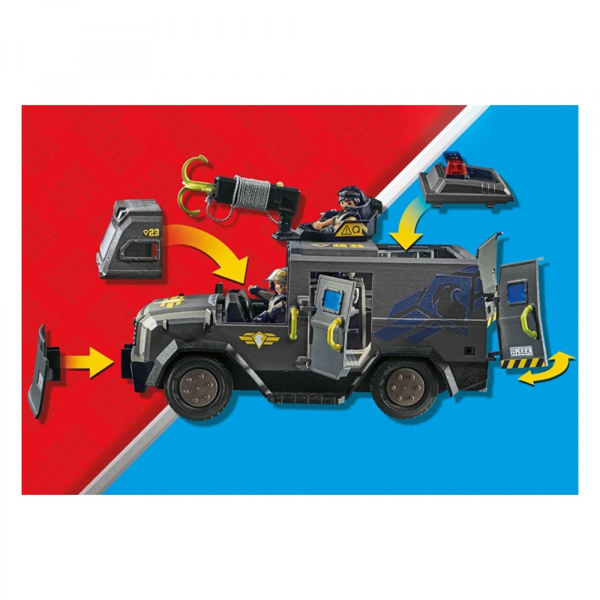 PLAYMOBIL ΘΩΡΑΚΙΣΜΕΝΟ ΟΧΗΜΑ ΕΙΔΙΚΩΝ ΔΥΝΑΜΕΩΝ 71144 PLAYMOBIL ΘΩΡΑΚΙΣΜΕΝΟ ΟΧΗΜΑ ΕΙΔΙΚΩΝ ΔΥΝΑΜΕΩΝ 71144