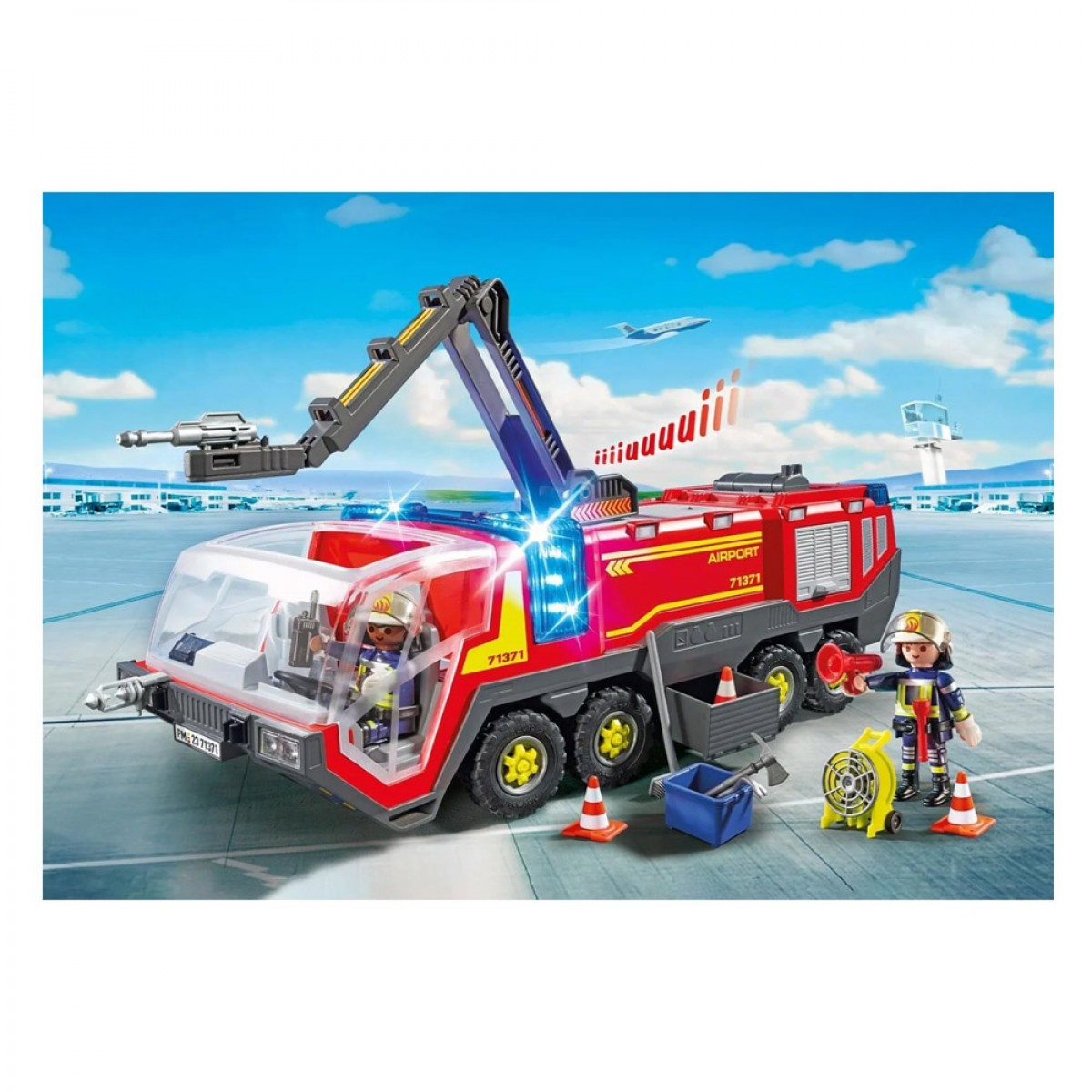 PLAYMOBIL ΠΥΡΟΣΒΕΣΤΙΚΟ ΟΧΗΜΑ ΜΕ ΦΩΤΑ,ΗΧΟ & ΠΥΡΟΣΒΕΣΤΙΚΟ ΚΑΝΟΝΙ 71371
