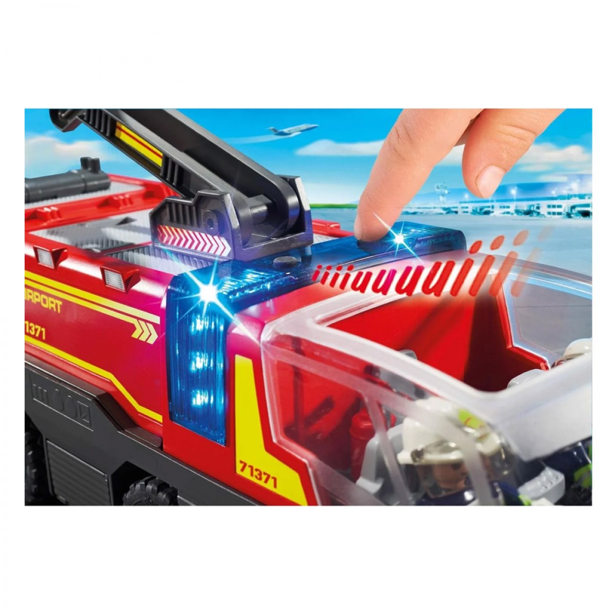 PLAYMOBIL ΠΥΡΟΣΒΕΣΤΙΚΟ ΟΧΗΜΑ ΜΕ ΦΩΤΑ,ΗΧΟ & ΠΥΡΟΣΒΕΣΤΙΚΟ ΚΑΝΟΝΙ 71371