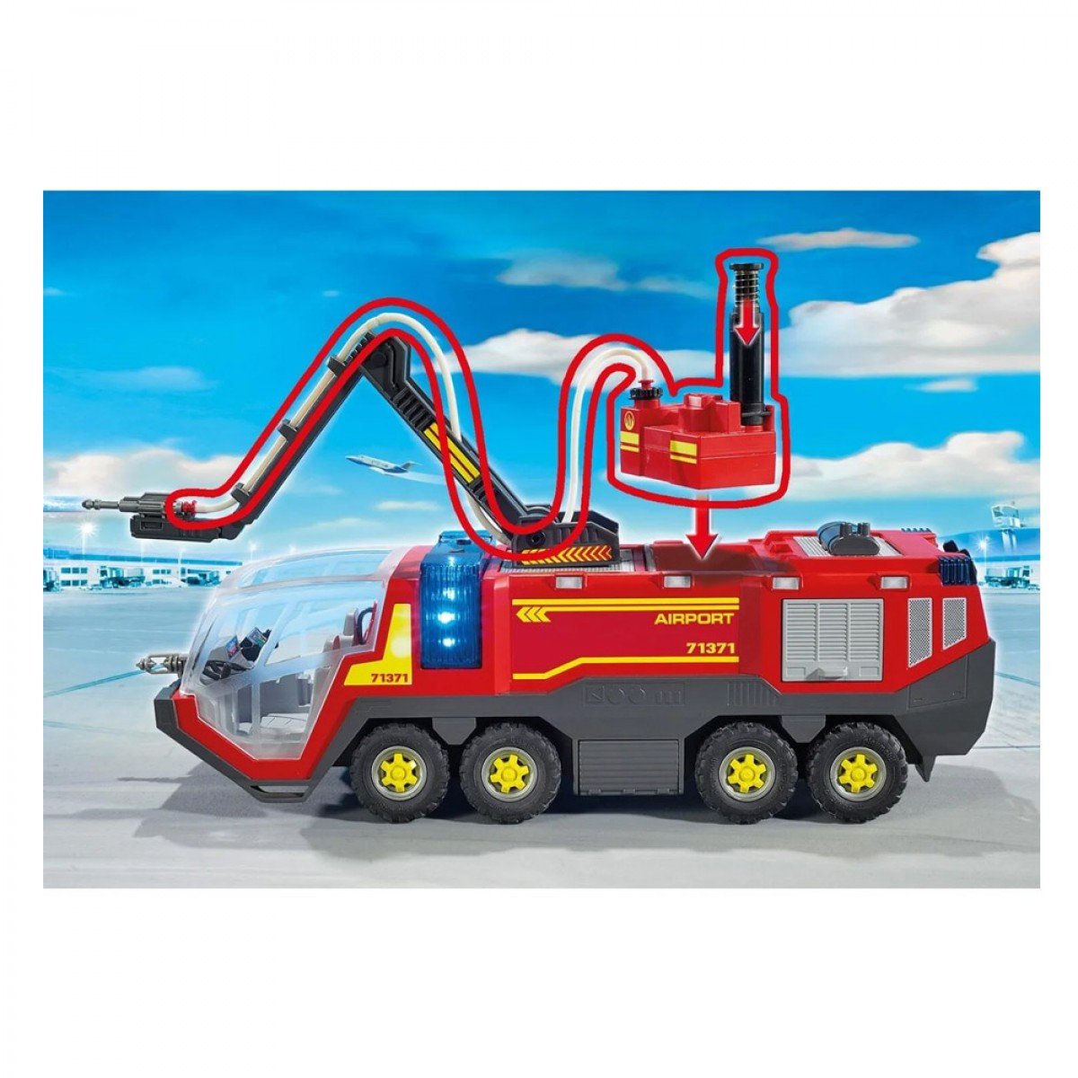 PLAYMOBIL ΠΥΡΟΣΒΕΣΤΙΚΟ ΟΧΗΜΑ ΜΕ ΦΩΤΑ,ΗΧΟ & ΠΥΡΟΣΒΕΣΤΙΚΟ ΚΑΝΟΝΙ 71371
