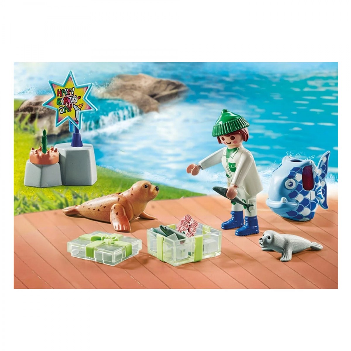 PLAYMOBIL GIFT SET  ΠΑΡΤΥ ΣΤΟ ΕΝΥΔΡΕΙΟ ΜΕ ΦΩΚΙΕΣ 71448