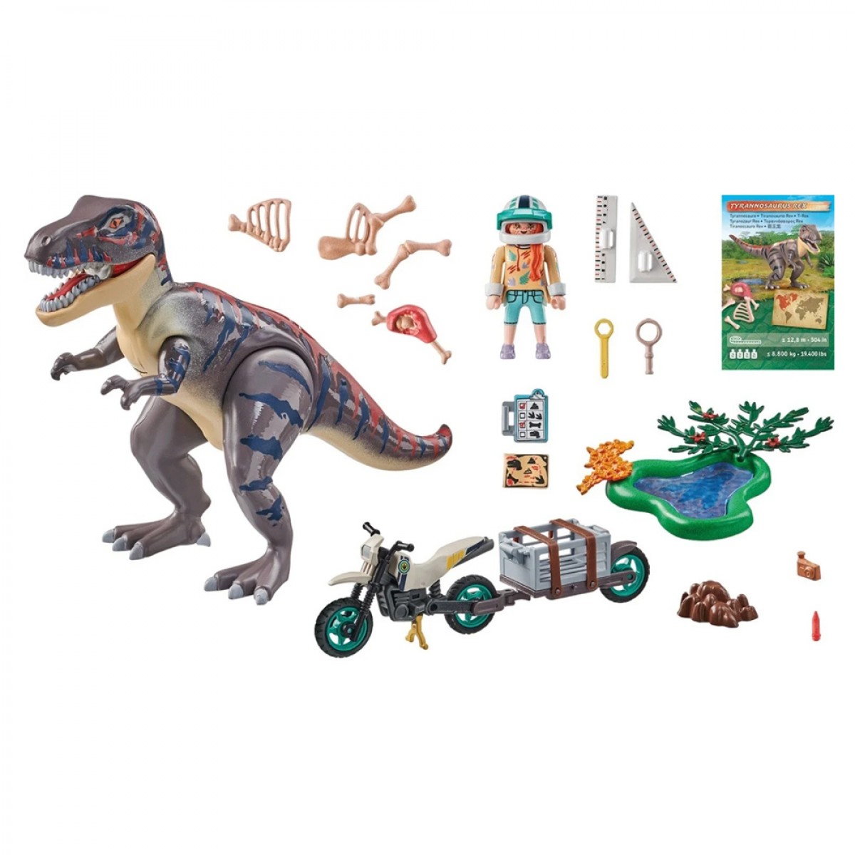 PLAYMOBIL T-REX ΚΑΙ ΕΞΕΡΕΥΝΗΤΗΣ ΜΕ ΜΟΤΟΣΥΚΛΕΤΑ 71524 PLAYMOBIL T-REX ΚΑΙ ΕΞΕΡΕΥΝΗΤΗΣ ΜΕ ΜΟΤΟΣΥΚΛΕΤΑ 71524