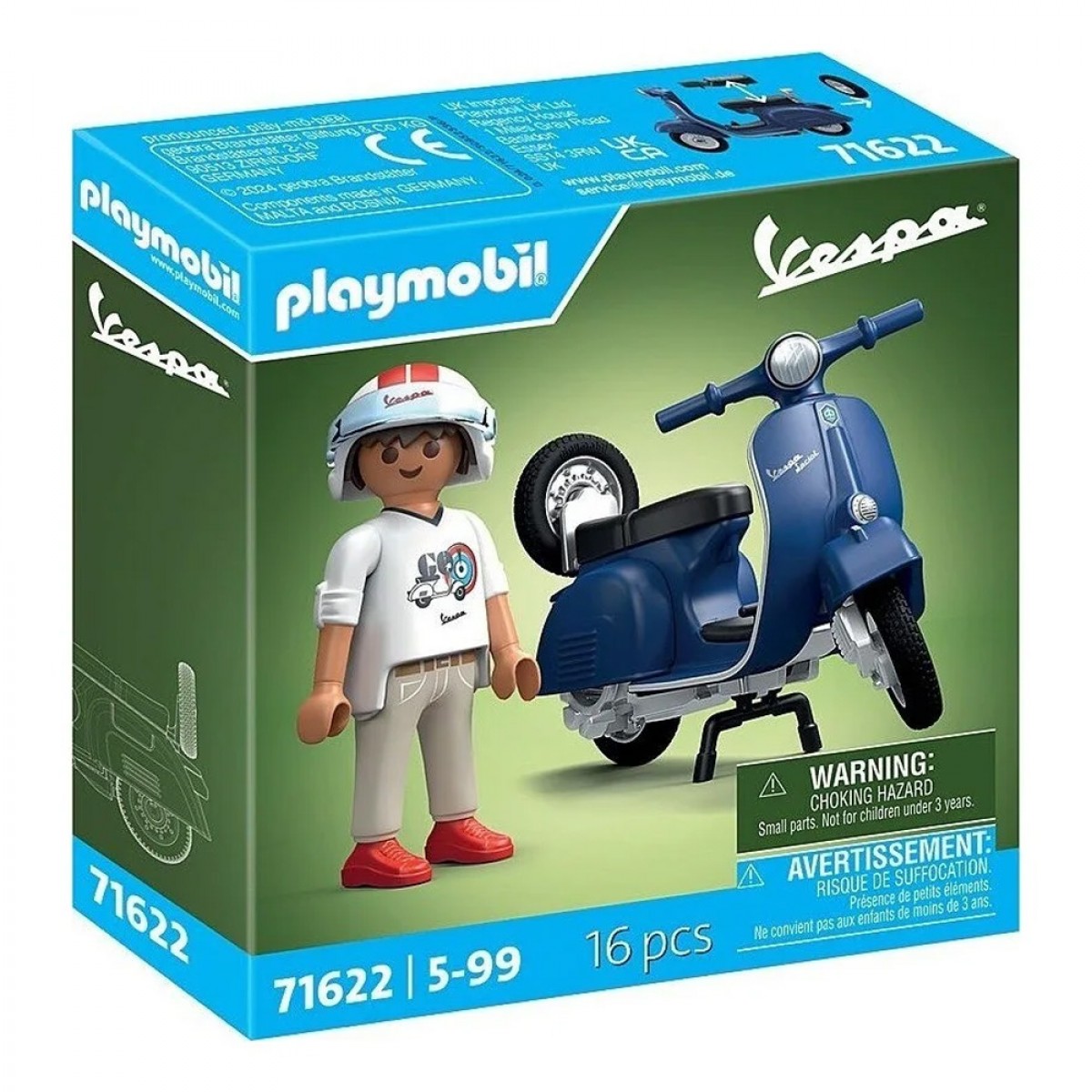 PLAYMOBIL ΝΕΑΡΟΣ ΜΕ VESPA 71622 PLAYMOBIL ΝΕΑΡΟΣ ΜΕ VESPA 71622