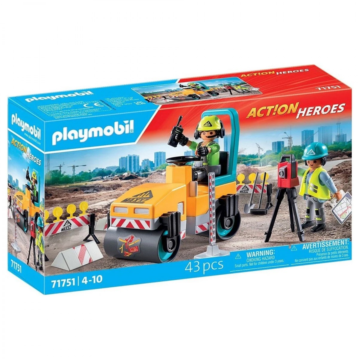 PLAYMOBIL ΟΔΟΣΤΡΩΤΗΡΑΣ ΚΑΙ ΕΡΓΑΤΕΣ 71751 PLAYMOBIL ΟΔΟΣΤΡΩΤΗΡΑΣ ΚΑΙ ΕΡΓΑΤΕΣ 71751