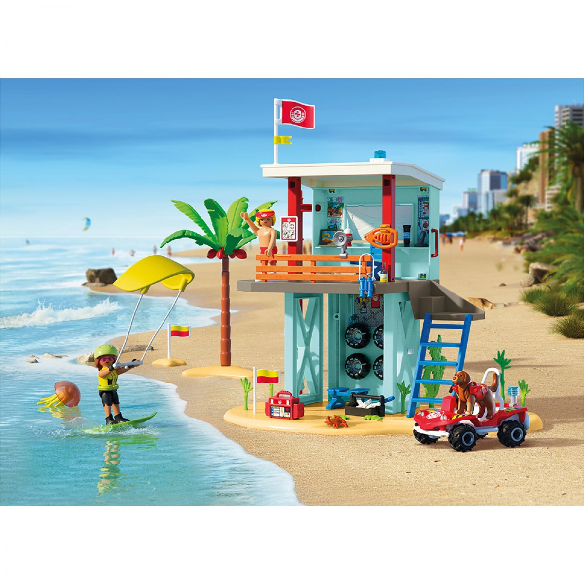 PLAYMOBIL ΠΥΡΓΟΣ ΝΑΥΑΓΟΣΩΣΤΗ ΚΑΙ ΟΧΗΜΑ ΠΑΡΑΛΙΑΣ 71903