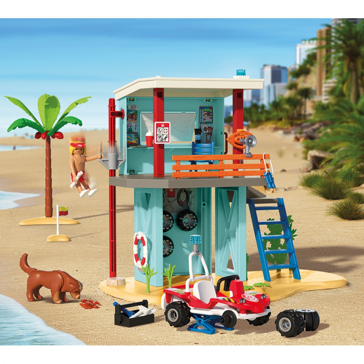 PLAYMOBIL ΠΥΡΓΟΣ ΝΑΥΑΓΟΣΩΣΤΗ ΚΑΙ ΟΧΗΜΑ ΠΑΡΑΛΙΑΣ 71903