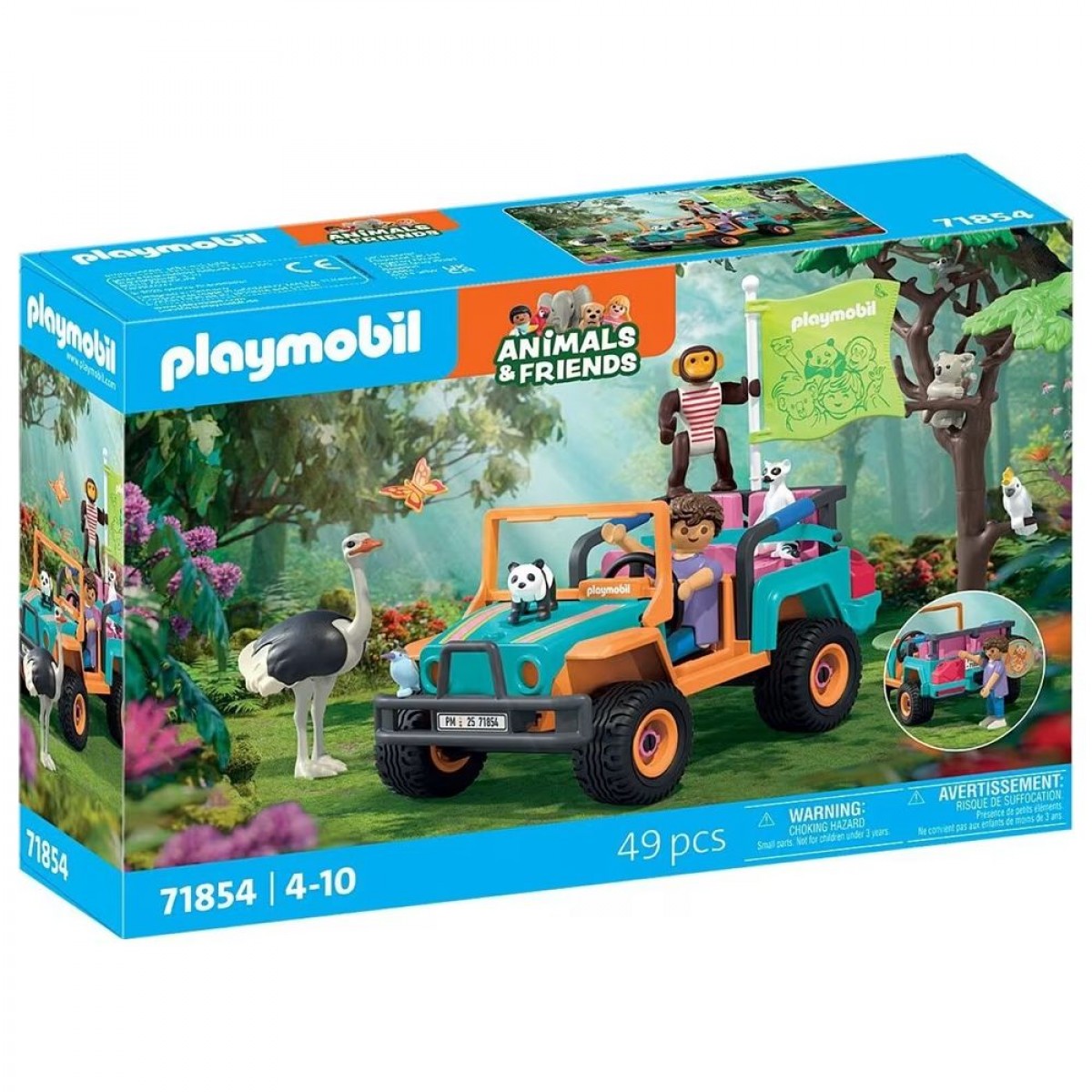 PLAYMOBIL PB ANIMALS & FRIENDS :ΟΧΗΜΑ 4Χ4 ΝΟ 71854