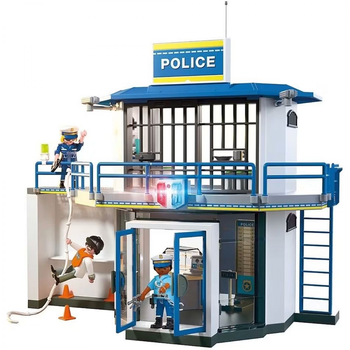 PLAYMOBIL ΑΣΤΥΝΟΜΙΚΟ ΤΜΗΜΑ ΜΕ ΔΩΜΑΤΙΟ ΕΡΕΥΝΩΝ 71874