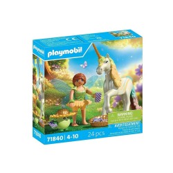 PLAYMOBIL MAGIC UNICORNS ΜΟΝΟΚΕΡΟΣ ΜΕ ΠΟΛΥΧΡΩΜΗ ΧΑΙΤΗ 71840
