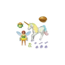 PLAYMOBIL MAGIC UNICORNS ΜΟΝΟΚΕΡΟΣ ΜΕ ΠΟΛΥΧΡΩΜΗ ΧΑΙΤΗ 71840