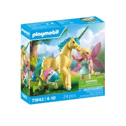 PLAYMOBIL PB MAGIC UNICORNS ΜΟΝΟΚΕΡΟΣ ΜΕ ΜΠΛΕ ΧΑΙΤΗ ΝΟ 71842