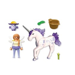 PLAYMOBIL PB MAGIC UNICORNS ΜΟΝΟΚΕΡΟΣ ΜΕ ΜΩΒ ΧΑΙΤΗ ΝΟ 71843