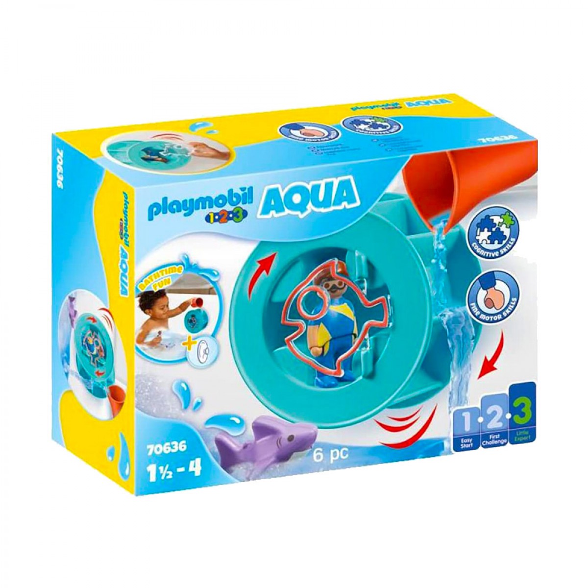 PLAYMOBIL 1,2,3 ΝΕΡΟΜΥΛΟΣ ΜΕ ΚΑΡΧΑΡΙΑΚΙ 70636 PLAYMOBIL 1,2,3 ΝΕΡΟΜΥΛΟΣ ΜΕ ΚΑΡΧΑΡΙΑΚΙ 70636