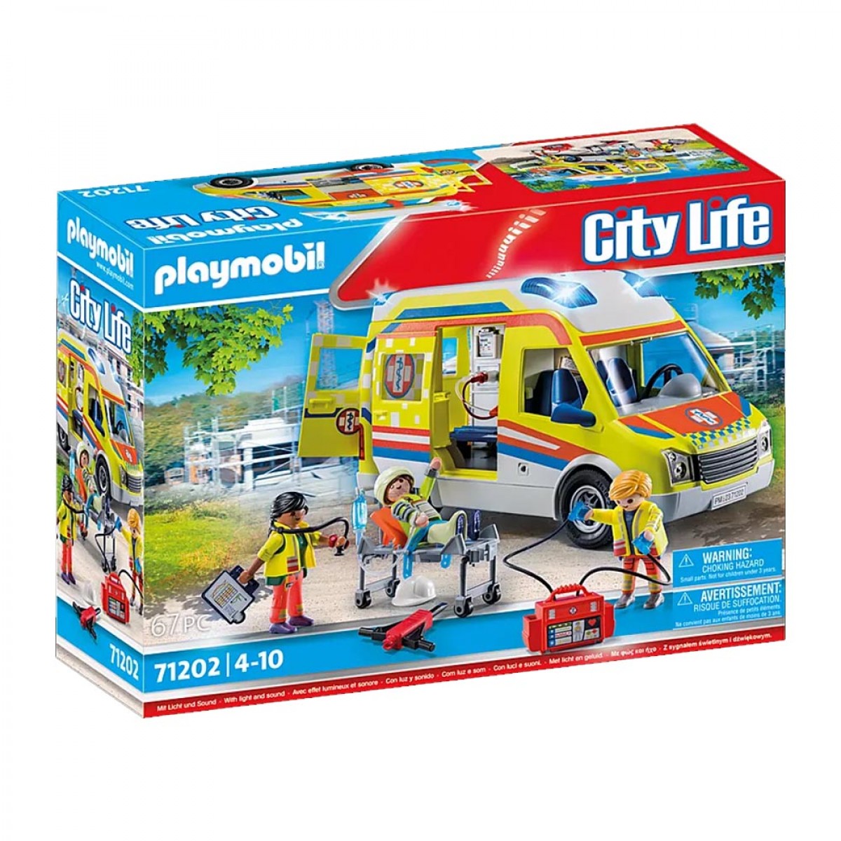 PLAYMOBIL ΑΣΘΕΝΟΦΟΡΟ ΜΕ ΔΙΑΣΩΣΤΕΣ 71202