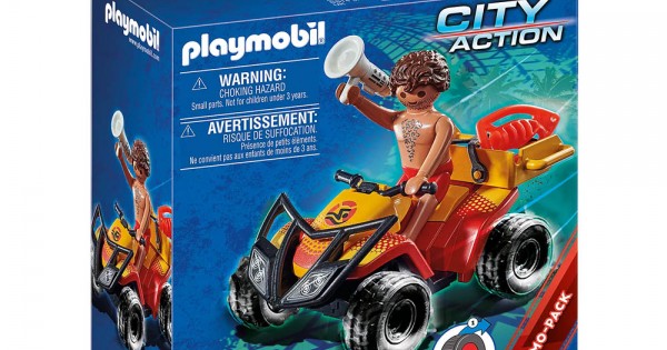 Playmobil Strandwache Beach Patrol – Mit Quad, Rettungsboot & Figuren, Spielspaß Ab 4 Jahren