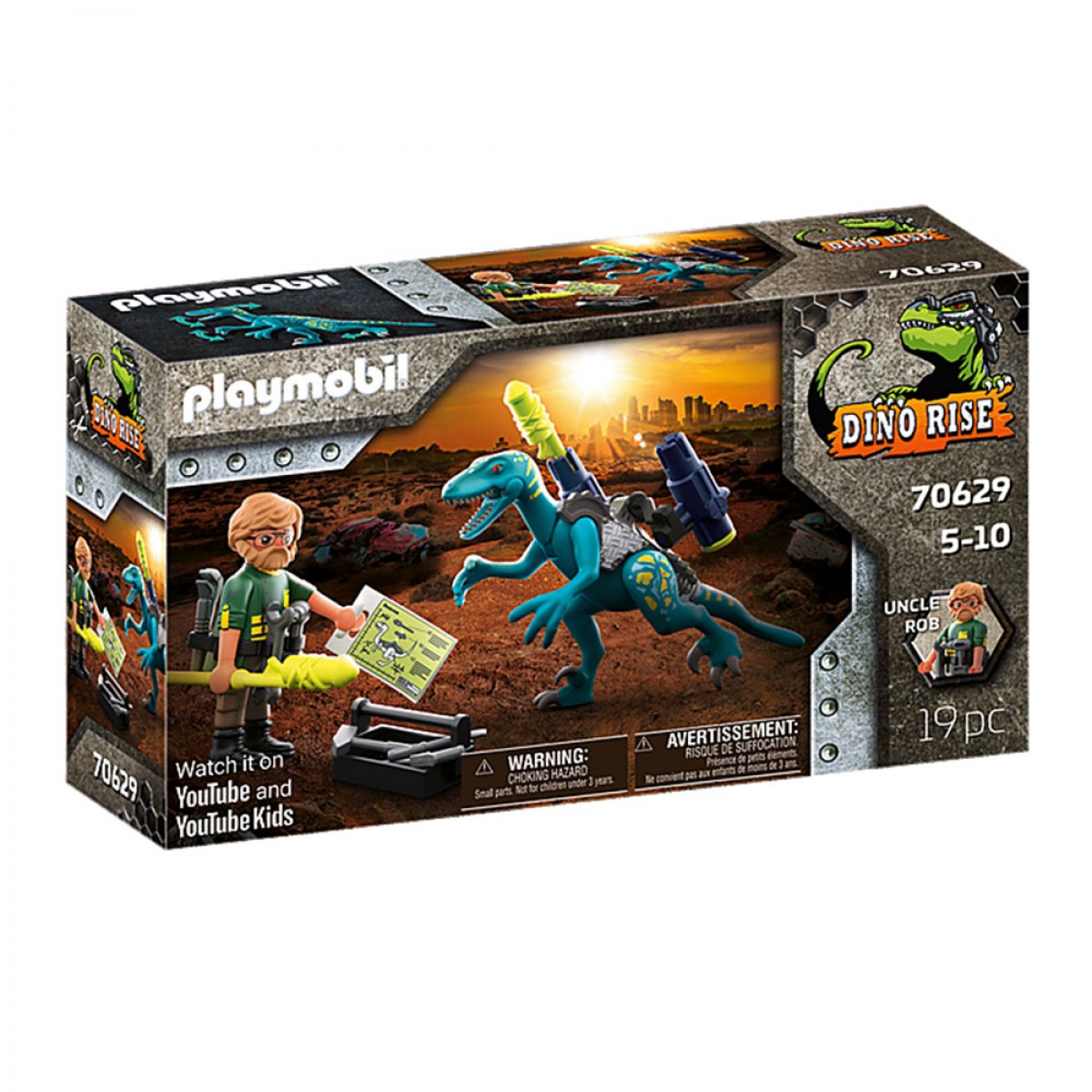 PLAYMOBIL ΔΕΙΝΟΝΥΧΟΣ ΜΕ ΤΟΝ ΘΕΙΟ ROB 70629 PLAYMOBIL ΔΕΙΝΟΝΥΧΟΣ ΜΕ ΤΟΝ ΘΕΙΟ ROB 70629