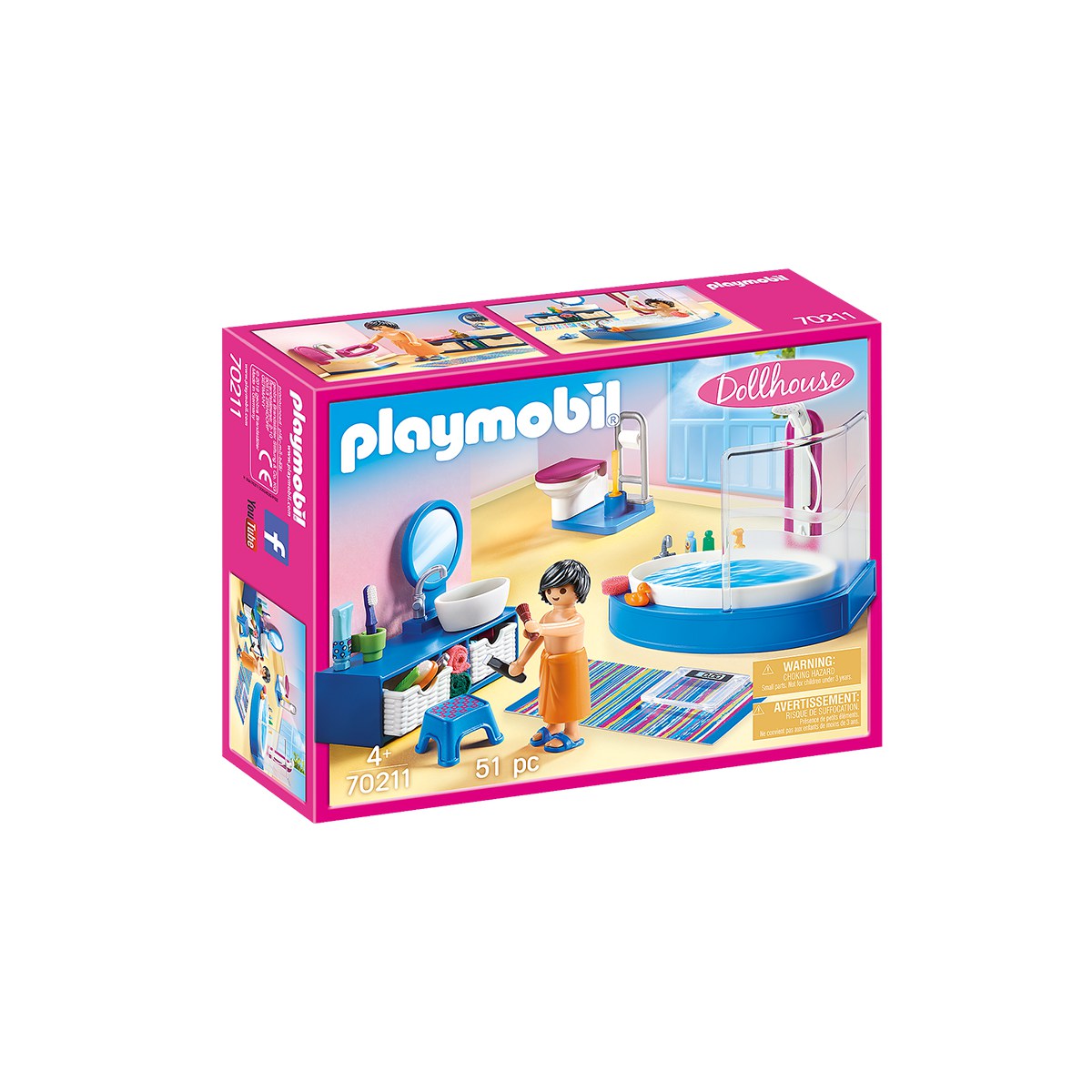 Playmobil-PLAYMOBIL LUXURY BATHROOM WITH TUB 70211(70211