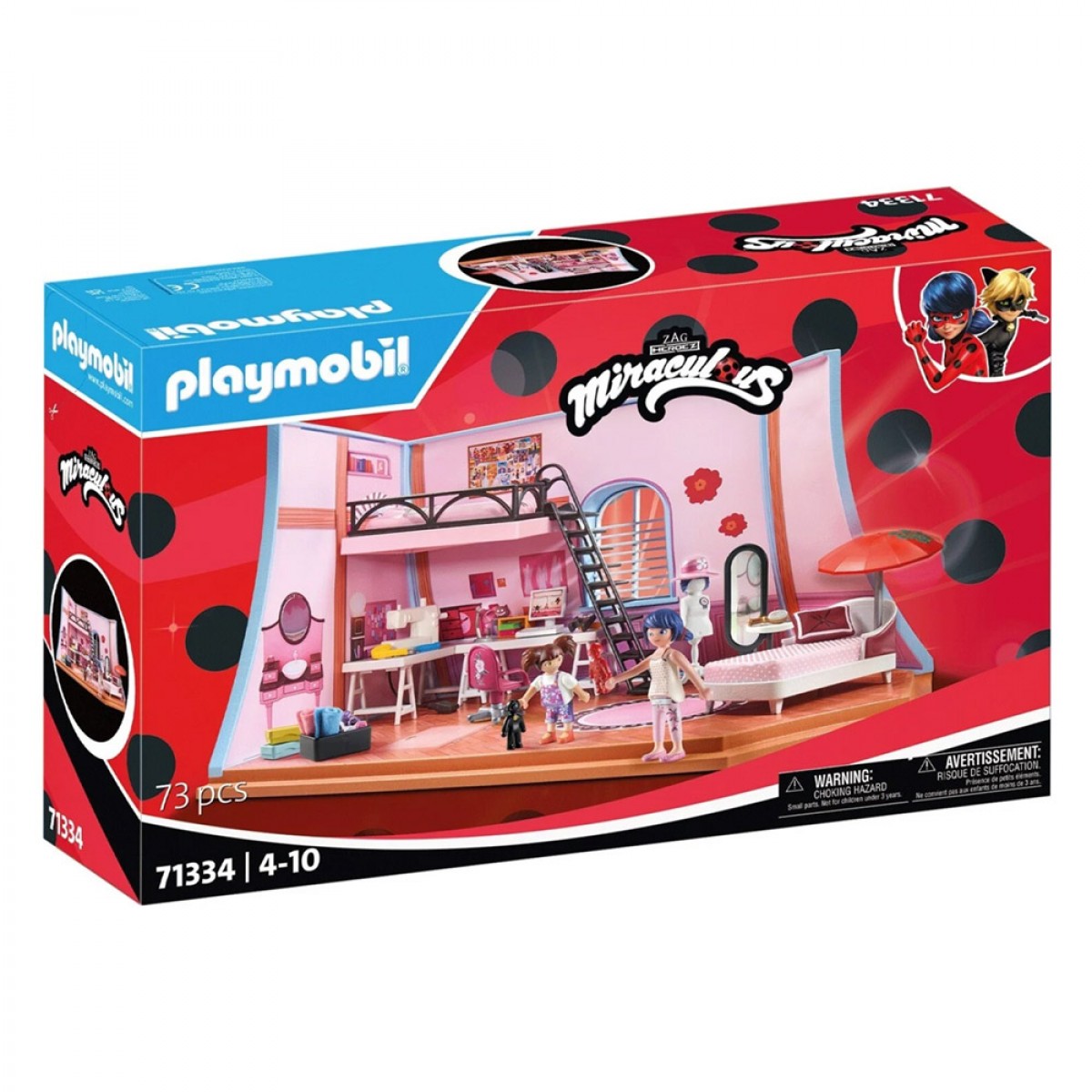 PLAYMOBIL MIRACULOUS: ΤΟ ΔΩΜΑΤΙΟ ΤΗΣ MARINETTE 1334