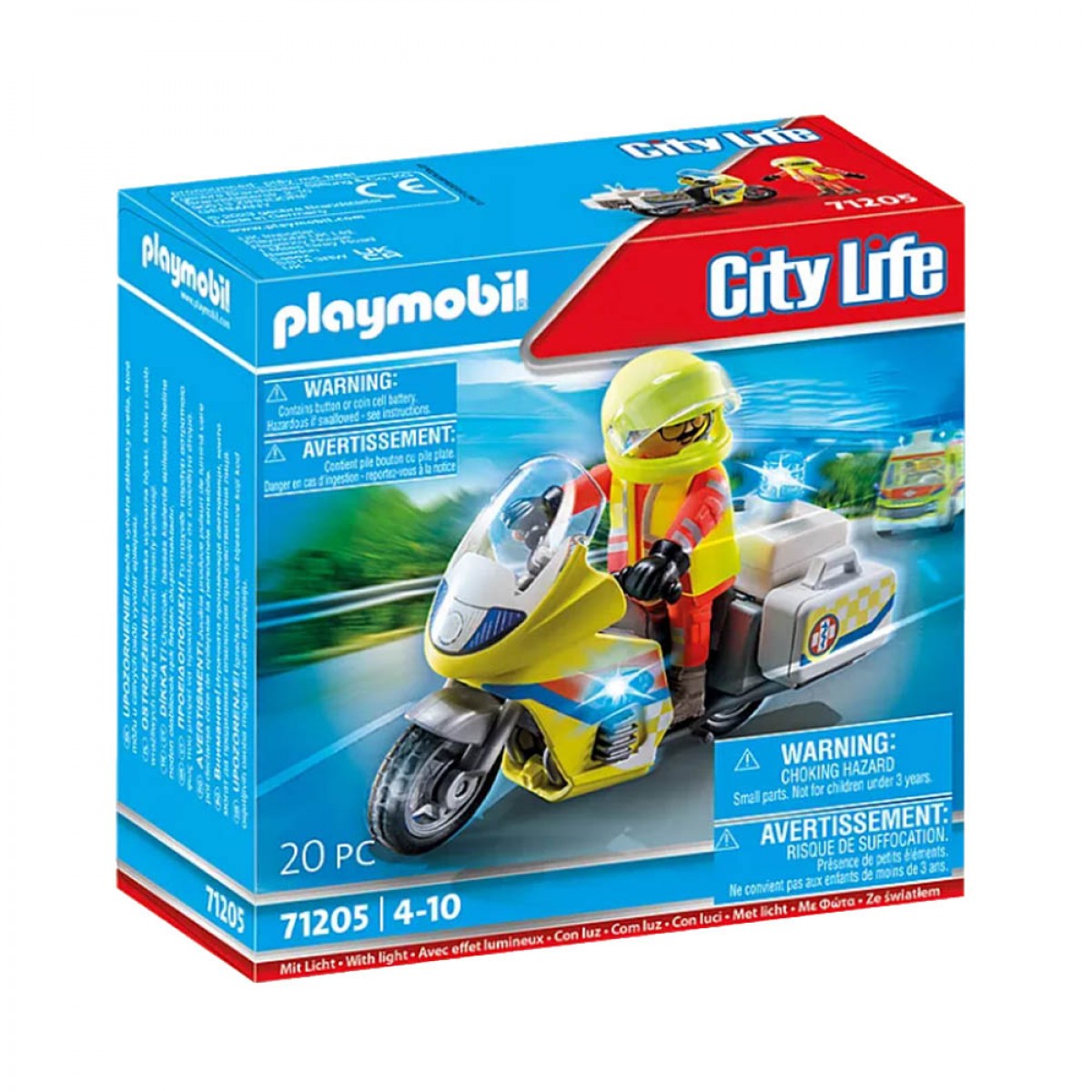 PLAYMOBIL ΔΙΑΣΩΣΤΗΣ ΜΕ ΜΟΤΟΣΥΚΛΕΤΑ 71205 PLAYMOBIL ΔΙΑΣΩΣΤΗΣ ΜΕ ΜΟΤΟΣΥΚΛΕΤΑ 71205