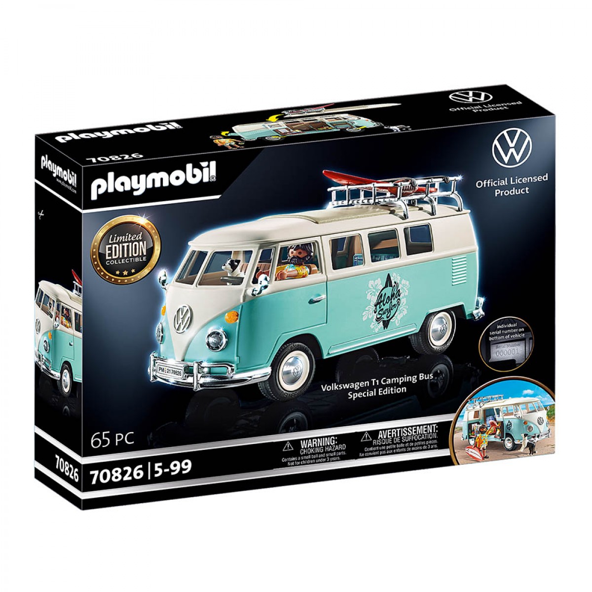 PLAYMOBIL VOLKSWAGEN BULLI T1 - SPECIAL EDITION 70826 PLAYMOBIL VOLKSWAGEN BULLI T1 - SPECIAL EDITION 70826