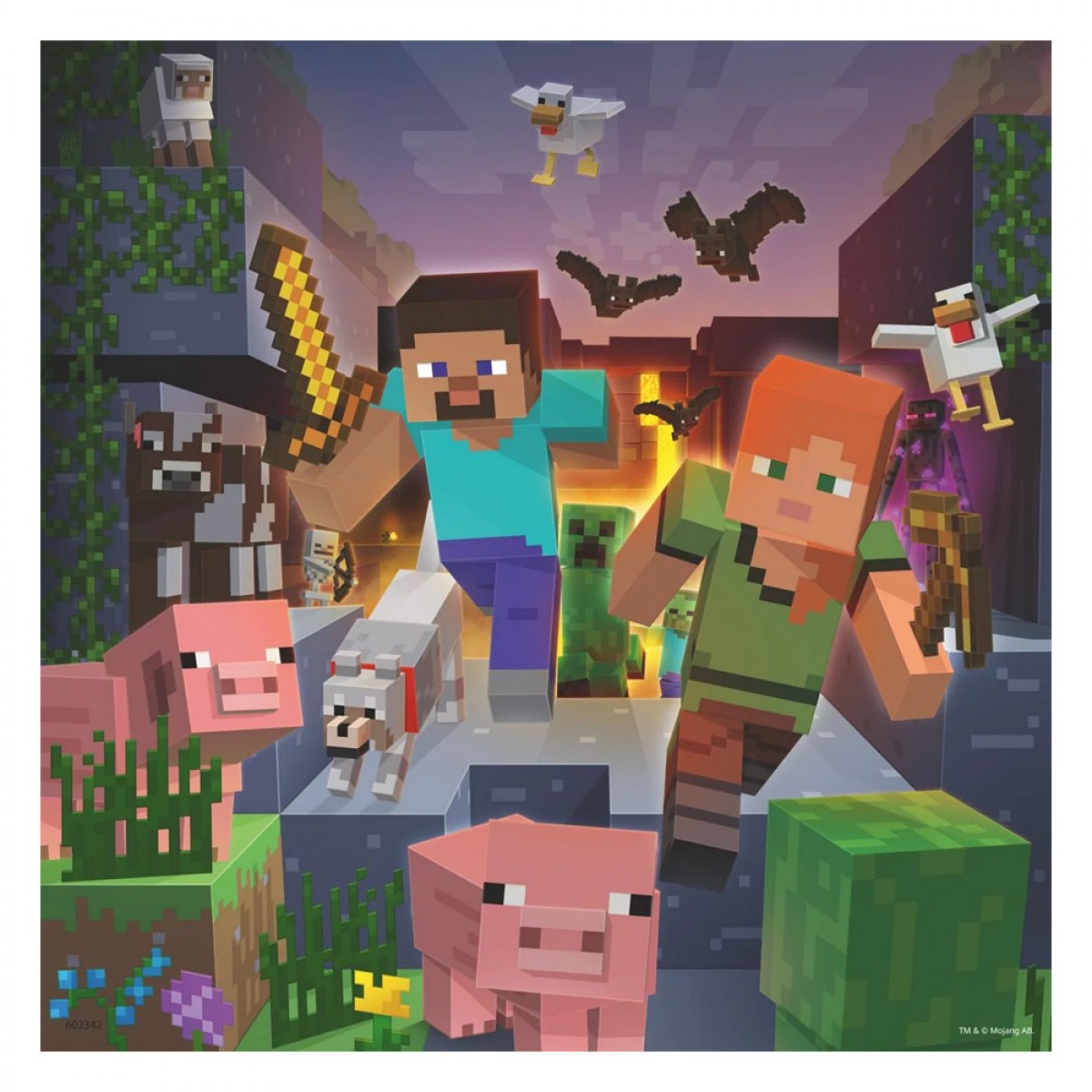 RAVENSBURGER 3 ΠΑΖΛ 49 ΤΕΜΑΧΙΩΝ MINECRAFT BIOMES 05621 RAVENSBURGER 3 ΠΑΖΛ 49 ΤΕΜΑΧΙΩΝ MINECRAFT BIOMES 05621