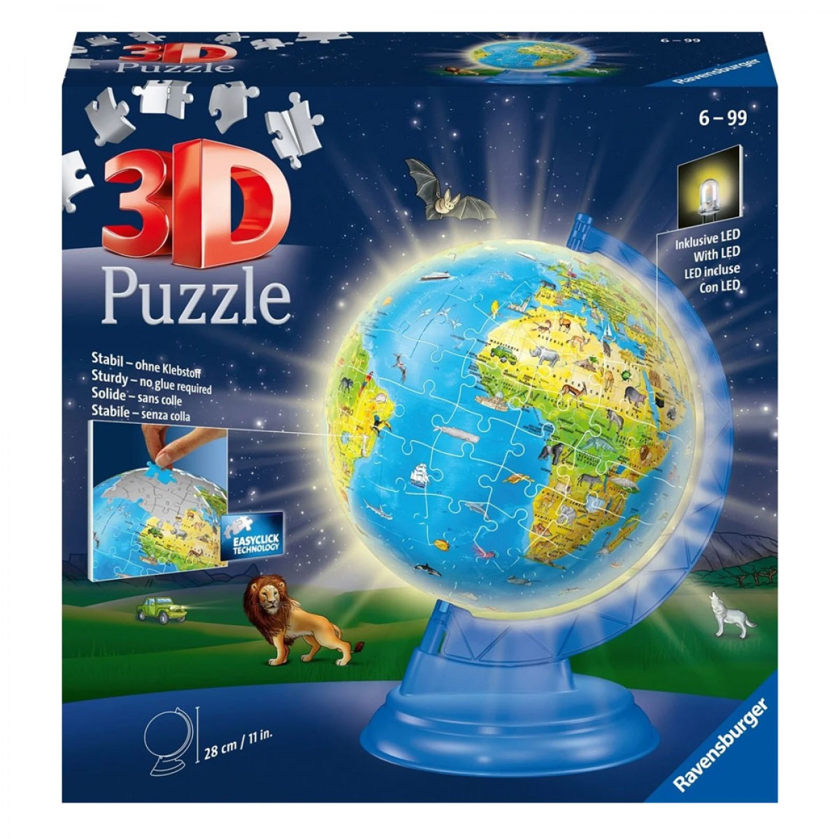 RAVENSBURGER 3D PUZZLE ΥΔΡΟΓΕΙΟΣ ΓΙΑ ΠΑΙΔΙΑ NIGHT EDITION (180 ΤΕΜΑΧΙΑ) 11288 RAVENSBURGER 3D PUZZLE ΥΔΡΟΓΕΙΟΣ ΓΙΑ ΠΑΙΔΙΑ NIGHT EDITION (180 ΤΕΜΑΧΙΑ) 11288