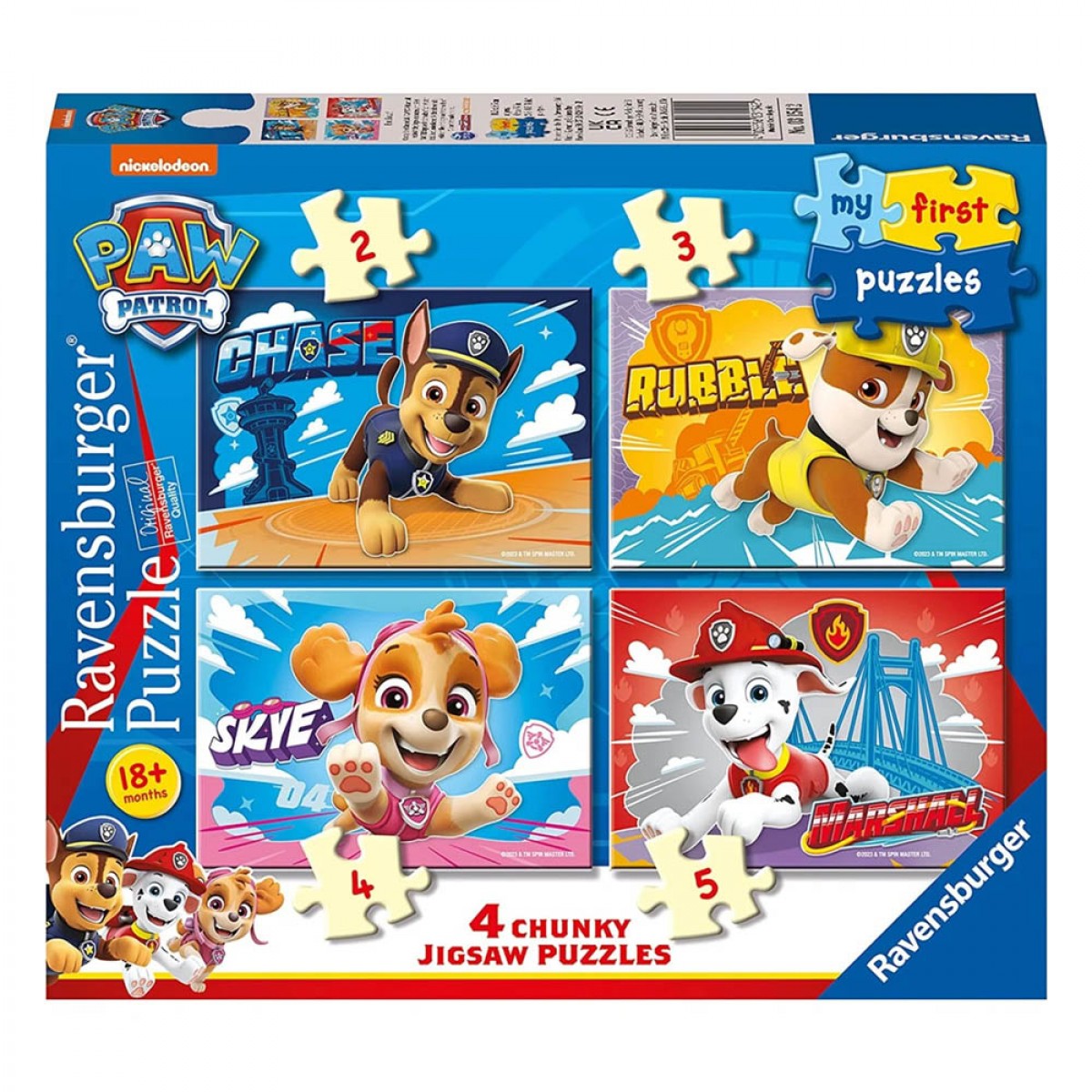 RAVENSBURGER ΤΑ ΠΡΩΤΑ ΜΟΥ ΠΑΖΛ PAW PATROL (2/3/4/5 ΤΕΜΑΧΙΑ) 03154 RAVENSBURGER ΤΑ ΠΡΩΤΑ ΜΟΥ ΠΑΖΛ PAW PATROL (2/3/4/5 ΤΕΜΑΧΙΑ) 03154