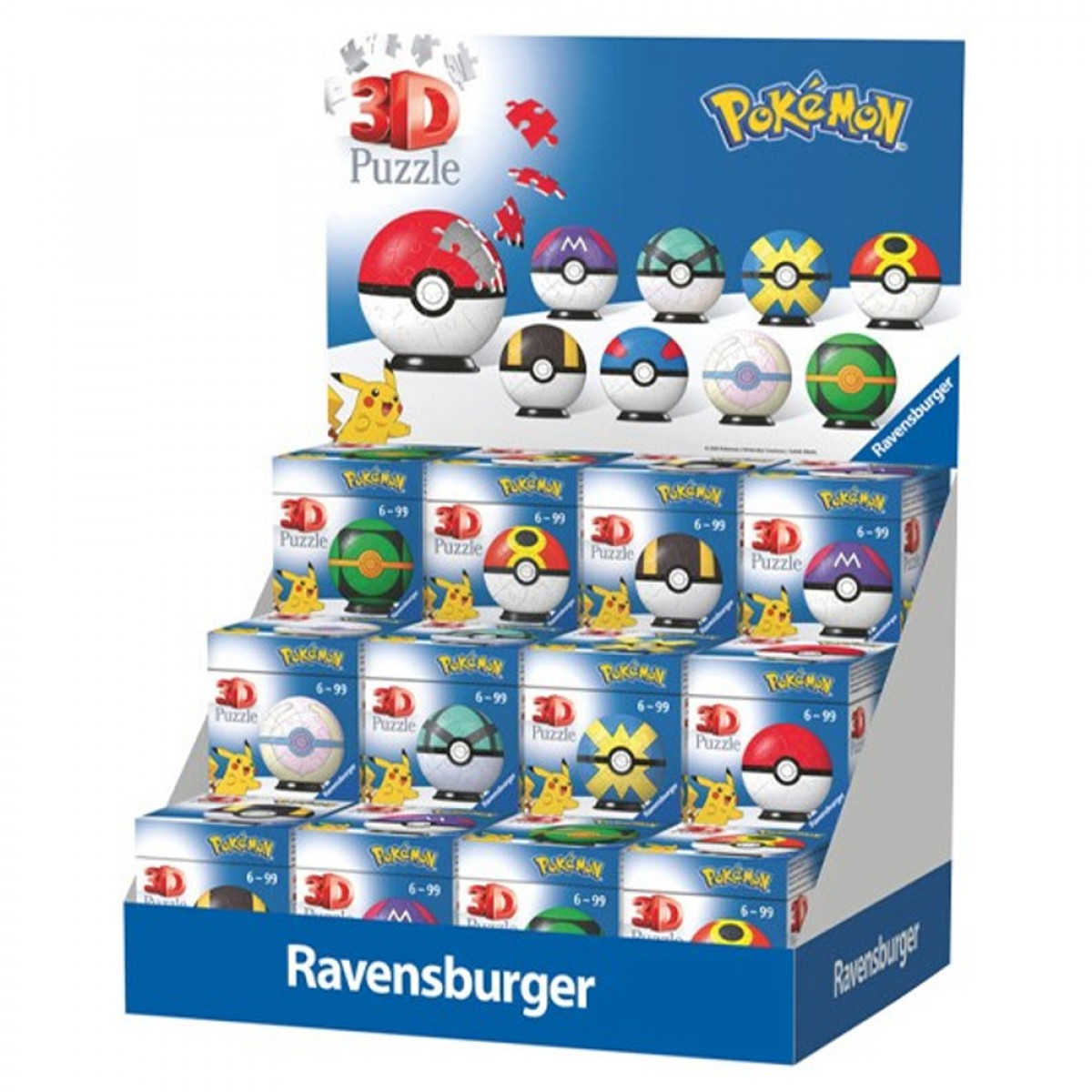 RAVENSBURGER 3D PUZZLE 54ΤΕΜ.POKEMON (DISPLAY 24 ΤΕΜ.) 74022