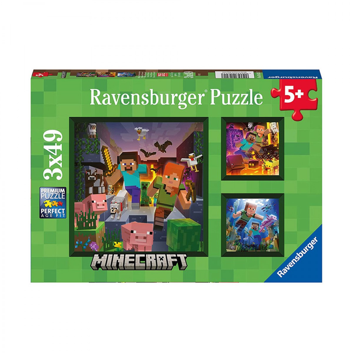 RAVENSBURGER 3 ΠΑΖΛ 49 ΤΕΜΑΧΙΩΝ MINECRAFT BIOMES 05621 RAVENSBURGER 3 ΠΑΖΛ 49 ΤΕΜΑΧΙΩΝ MINECRAFT BIOMES 05621