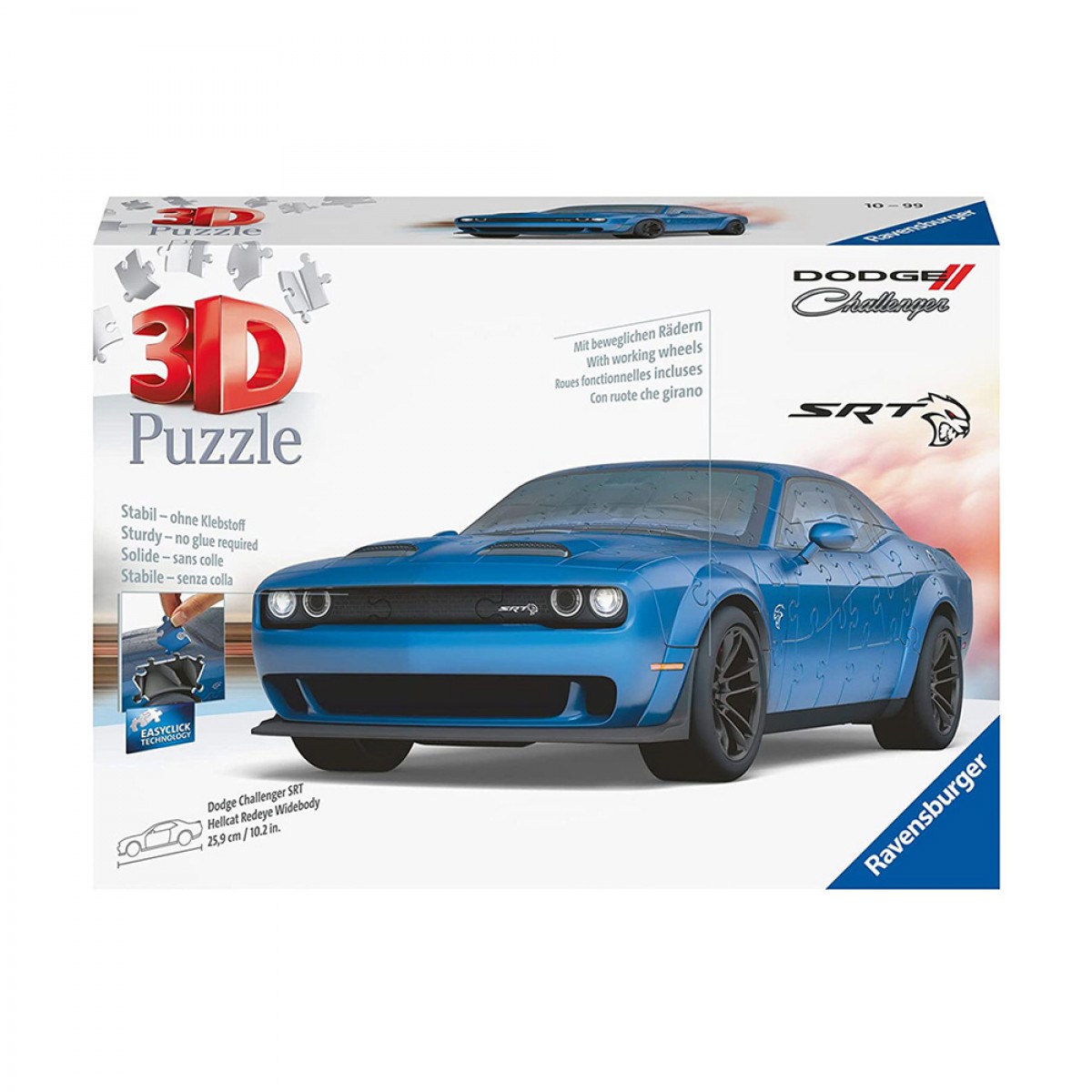 RAVENSBURGER 3D PUZZLE 108ΤΕΜ DODGE CHALLENGER HELLCAT 11283 RAVENSBURGER 3D PUZZLE 108ΤΕΜ DODGE CHALLENGER HELLCAT 11283
