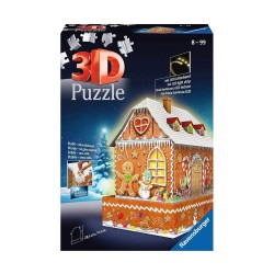 RAVENSBURGER 3D PUZZLE GINGERBREAD ΣΠΙΤΑΚΙ LED 11237 (216 ΤΕΜ.)