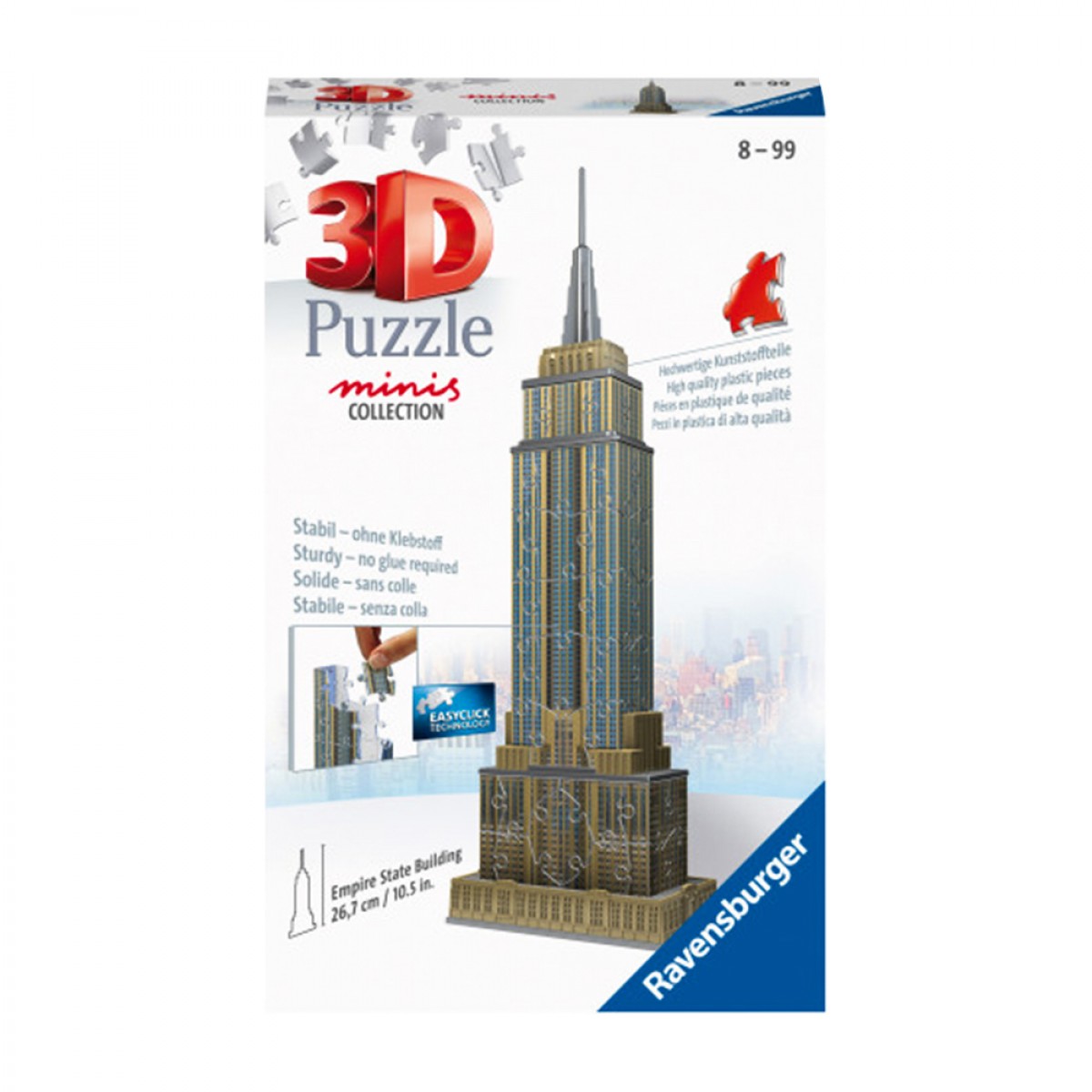 RAVENSBURGER ΠΑΖΛ 3D MINIS EMPIRE STATE BUILDING 11271 (54 ΤΕΜ.) RAVENSBURGER ΠΑΖΛ 3D MINIS EMPIRE STATE BUILDING 11271 (54 ΤΕΜ.)