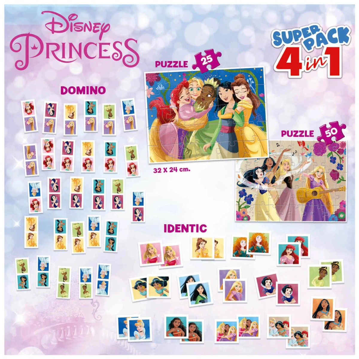 REMOUNDO SUPERPACK 4 IN 1 DISNEY PRINCESS 19683 REMOUNDO SUPERPACK 4 IN 1 DISNEY PRINCESS 19683