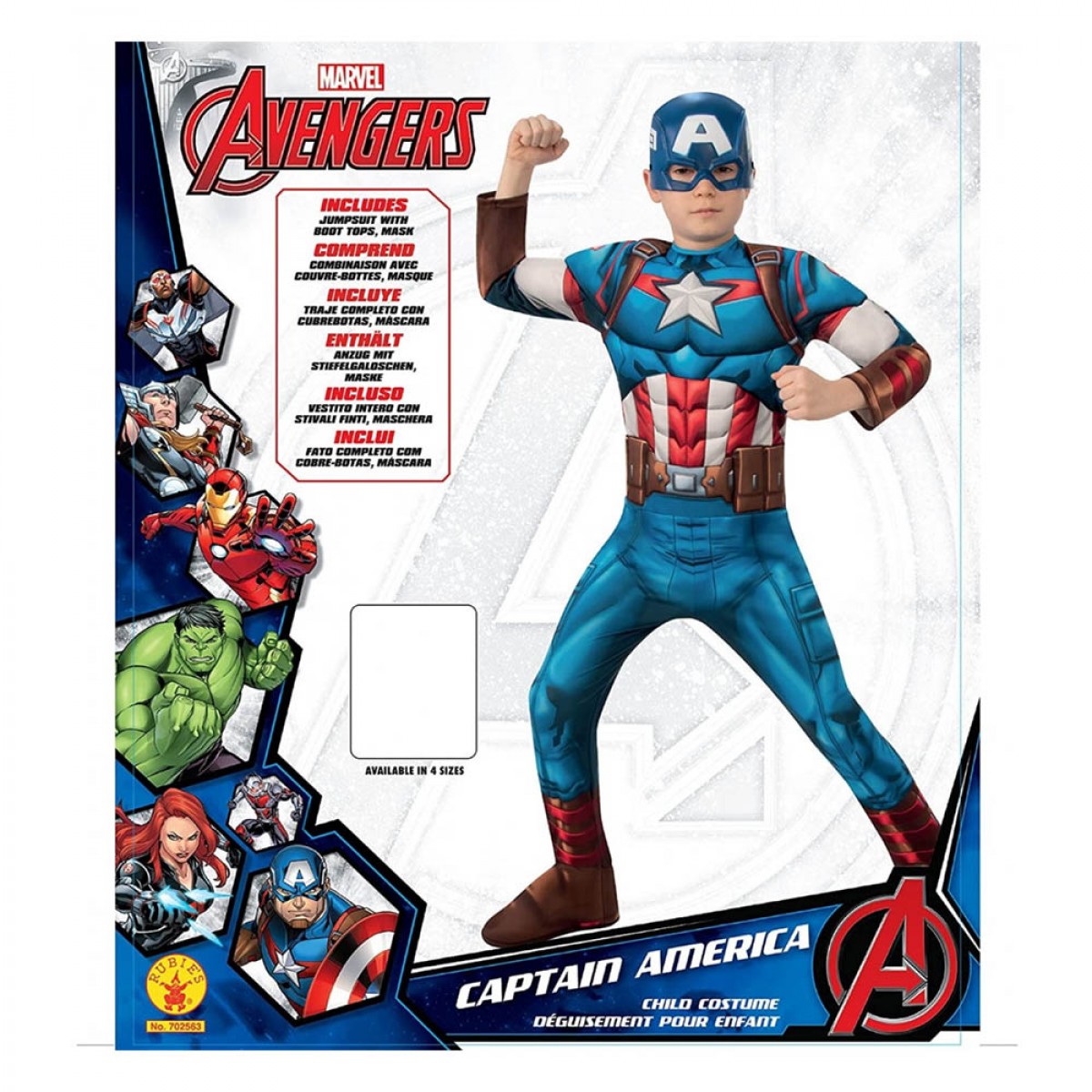 RUBIES ΣΤΟΛΗ CAPTAIN AMERICA 702563 RUBIES ΣΤΟΛΗ CAPTAIN AMERICA 702563