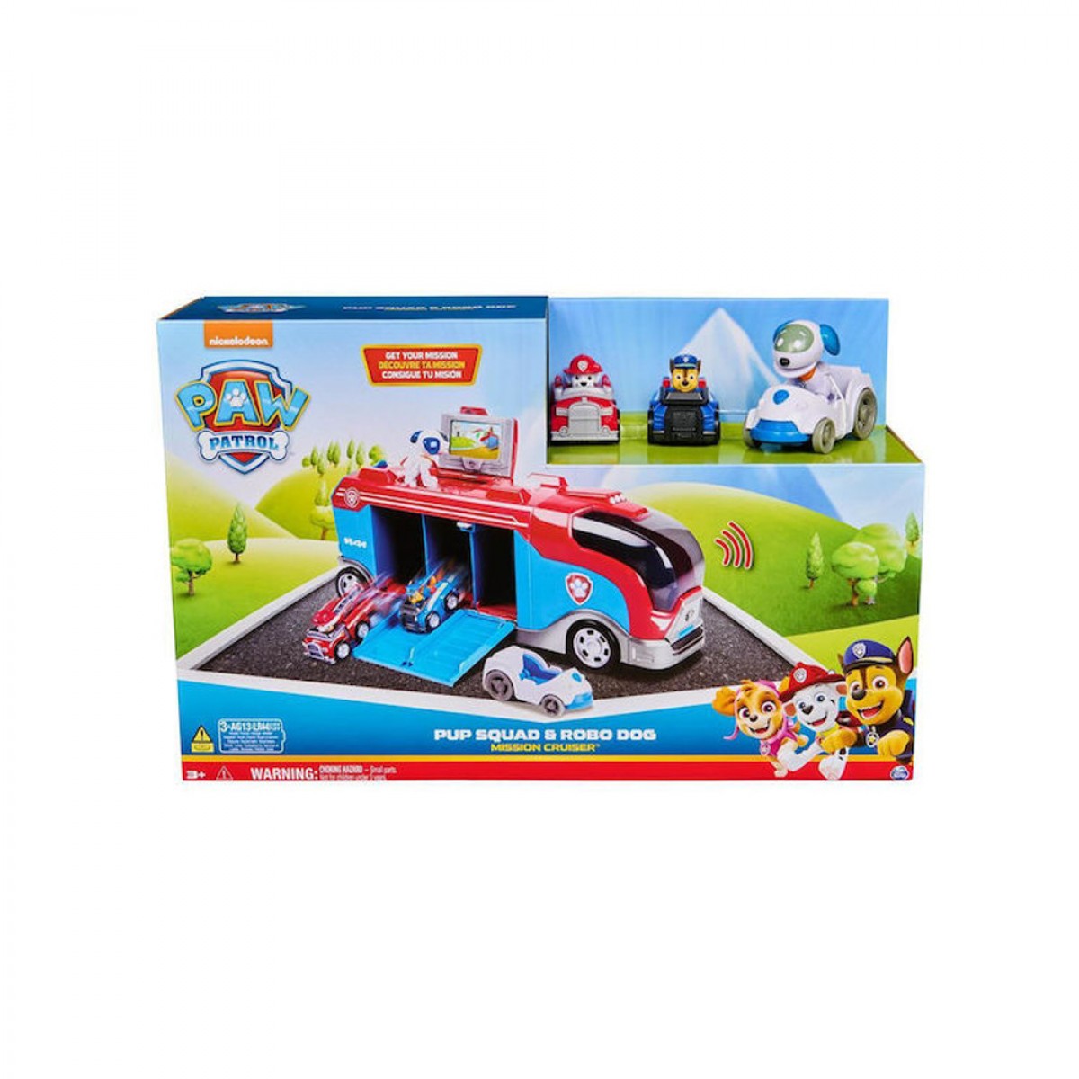 SPIN MASTER PAW PATROL:PUP SQUAD & ROBO DOG-MISSION CRUISER VEHICLE PLAYSET NO 6070313