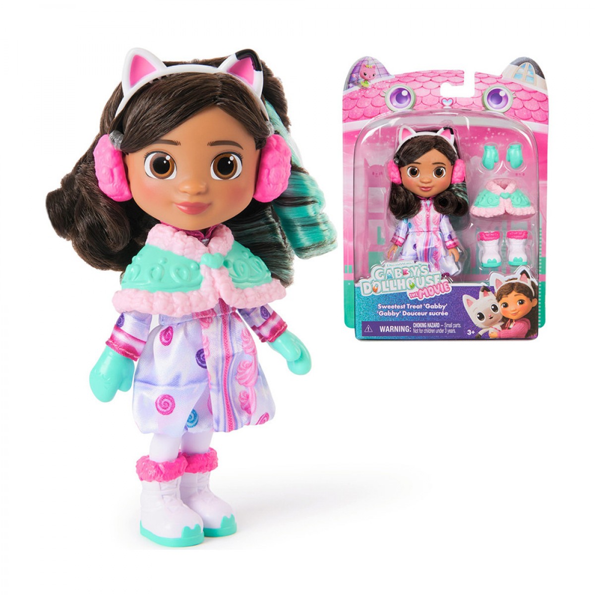 SPIN MASTER GABBY`S DOLLHOUSE : THE MOVIE- SWEETEST TREAT 'GABBY' MINI DOLL  6072885