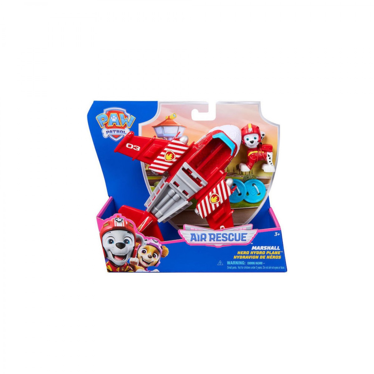 SPIN MASTER PAW PATROL:AIR RESCUE-MARSHALL HERO HYDRO PLANE VEHICLE & FIGURE 20149069