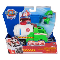 SPIN MASTER PAW PATROL:FIRE RESCUE-ROCKY  RESCUE FIRE TANKER VEHICLE  6072699