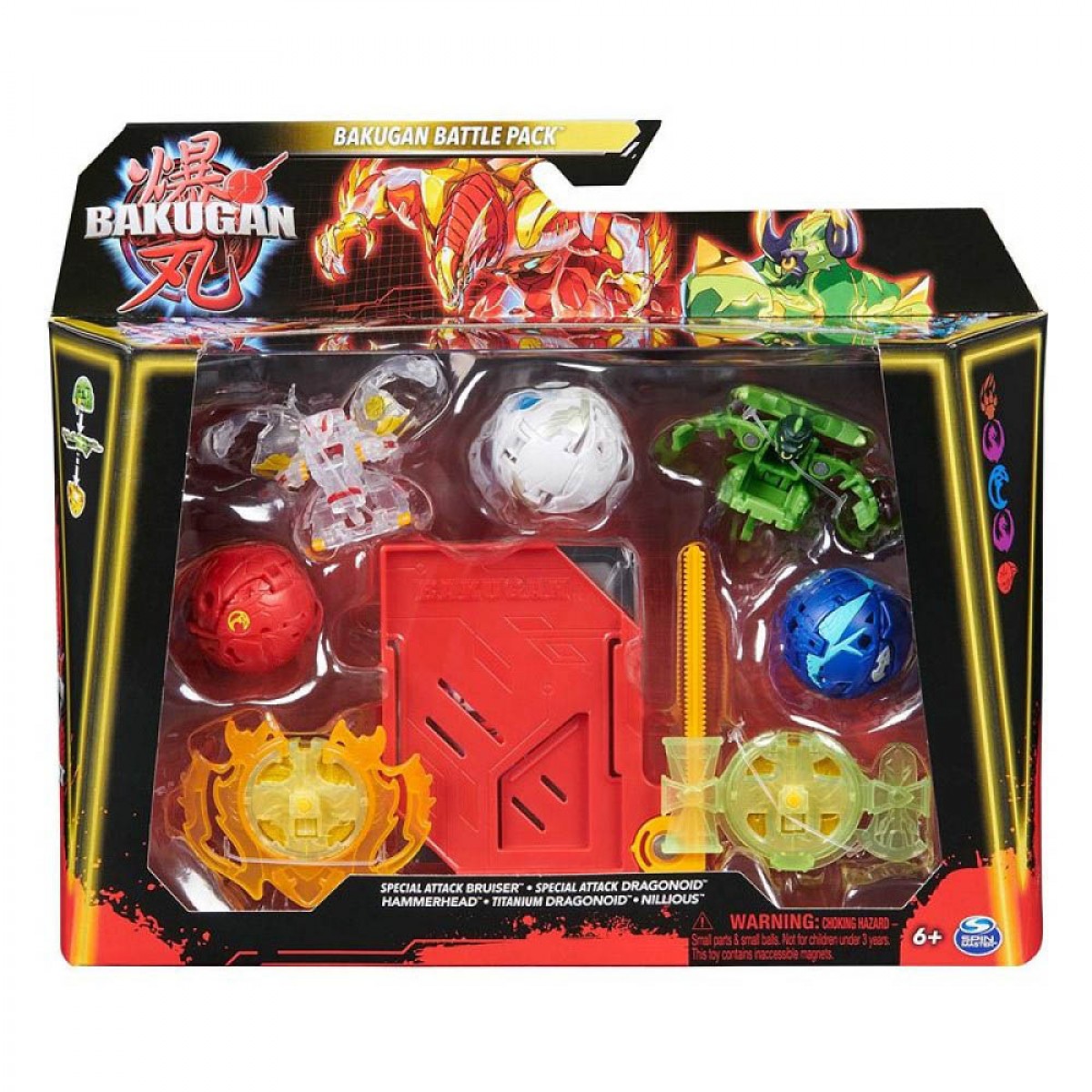 SPIN MASTER BAKUGAN: BATTLE PACK - SPECIAL ATTACK BRUISER/DRAGONOID/HAMMERHEAD/TITANIUM 20142085 SPIN MASTER BAKUGAN: BATTLE PACK - SPECIAL ATTACK BRUISER/DRAGONOID/HAMMERHEAD/TITANIUM 20142085