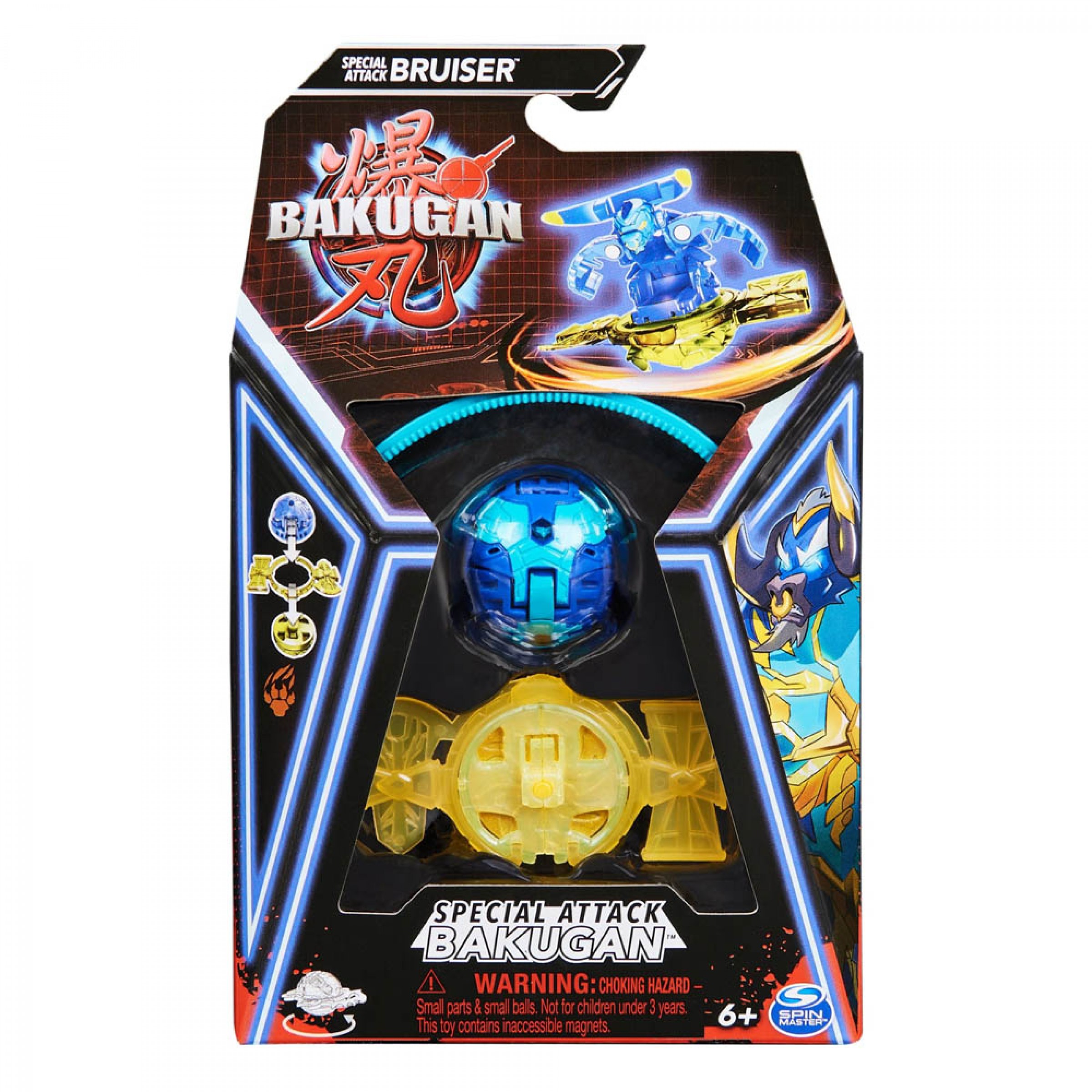 Spin Master Bakugan Battle Pack – 5 Balles (2 Special Attack + 3 Core) – Cartes Et Cordon XL Inclus