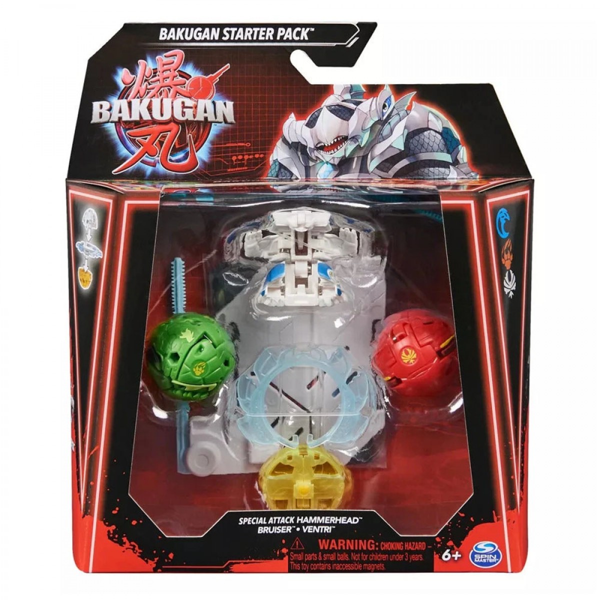 SPIN MASTER BAKUGAN: STARTER PACK - SPECIAL ATTACK HAMMERHEAD/BRUISER/VENTRI 20142186 SPIN MASTER BAKUGAN: STARTER PACK - SPECIAL ATTACK HAMMERHEAD/BRUISER/VENTRI 20142186
