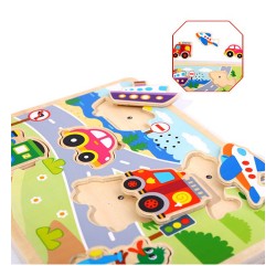 TOOKY TOYS ΞΥΛΙΝΑ ΣΦΗΝΩΜΑ ΗΧΟ ΟΧΗΜΑΤΑ 064