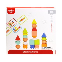 TOOKY TOYS ΞΥΛΙΝΟ ΠΑΙΧΝΙΔΙ ΣΤΟΙΒΑΞΗΣ ΣΧΗΜΑΤΩΝ ΚΑΙ ΚΑΡΤΩΝ TF268