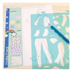 MAKE IT REAL FASHION  DESIGN SKETCHBOOK DIGITAL DREAM 3203 MAKE IT REAL FASHION  DESIGN SKETCHBOOK DIGITAL DREAM 3203