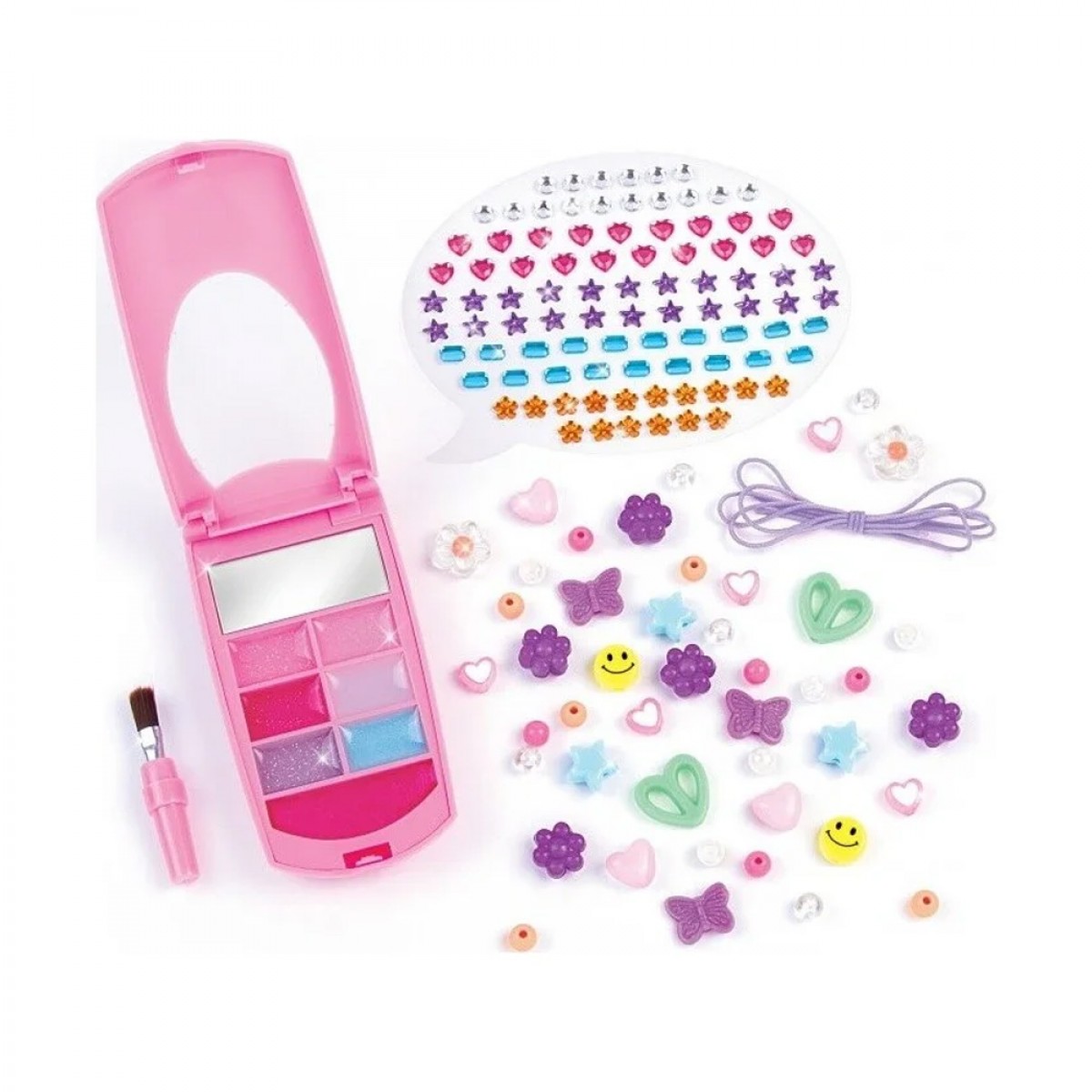 MAKE IT REAL FLIP PHONE LIP GLOSS SET AND DIY LANYARD 2329 MAKE IT REAL FLIP PHONE LIP GLOSS SET AND DIY LANYARD 2329