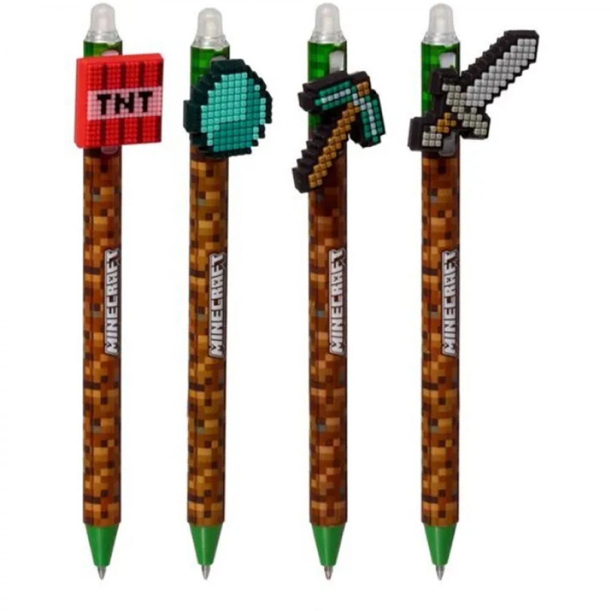 MOSES PUCKATOR ΣΤΥΛΟ ERASABLE MINECRAFT TOOLS - 4 ΣΧΕΔΙΑ PEN275