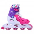 ΑΘΛΟΠΑΙΔΙΑ ΠΑΤΙΝΙ ΑΥΞΟΜΕΙΟΥΜΕΝΟ 3K IN LINE SKATES ΦΟΥΞΙΑ /ΜΩΒ/ΛΕΥΚΟ (S 31-34) 1083/FPW/31