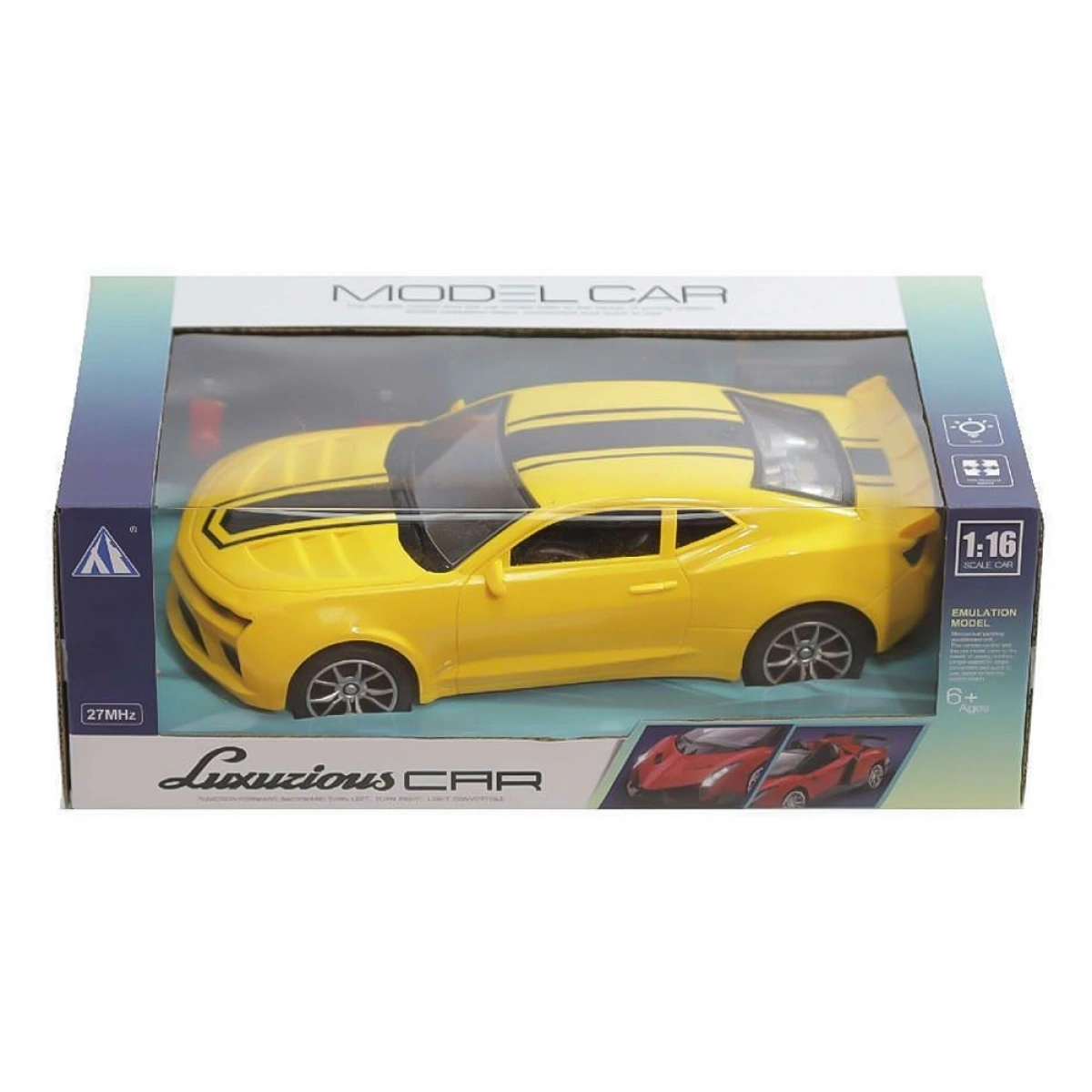 KIDER TOYS ΤΗΛΕΚΑΤΕΥΘΥΝΟΜΕΝΟ 1/16 ΚΙΤΡΙΝΟ ΣΠΟΡ ΑΥΤΟΚΙΝΗΤΟ 27-17/8/9